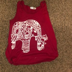Red elephant shirt